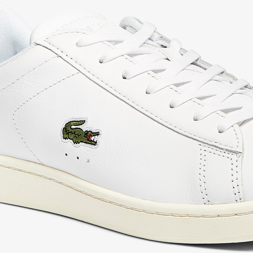 Tenis Lacoste Masculino Branco Cinzentas Carnaby Evo Leather Accent KP5-27732Y2