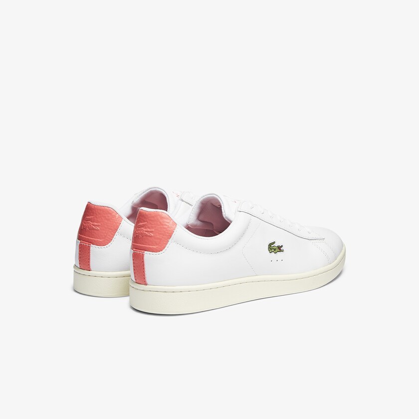 Tenis Lacoste Masculino Branco Bege Carnaby Evo Leather Accent GR0-43964Q2