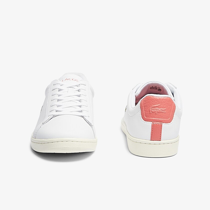 Tenis Lacoste Masculino Branco Bege Carnaby Evo Leather Accent GR0-43964Q2
