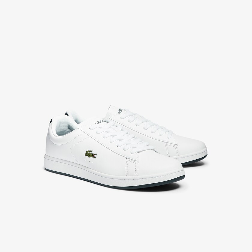 Tenis Lacoste Masculino Branco Carnaby Evo Leather DB6-51685T3