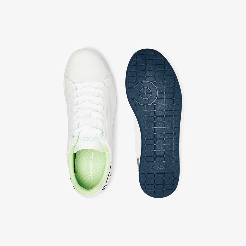 Tenis Lacoste Masculino Branco Azul Marinho Carnaby Evo Leather and Citrus Accent RO2-98059C8