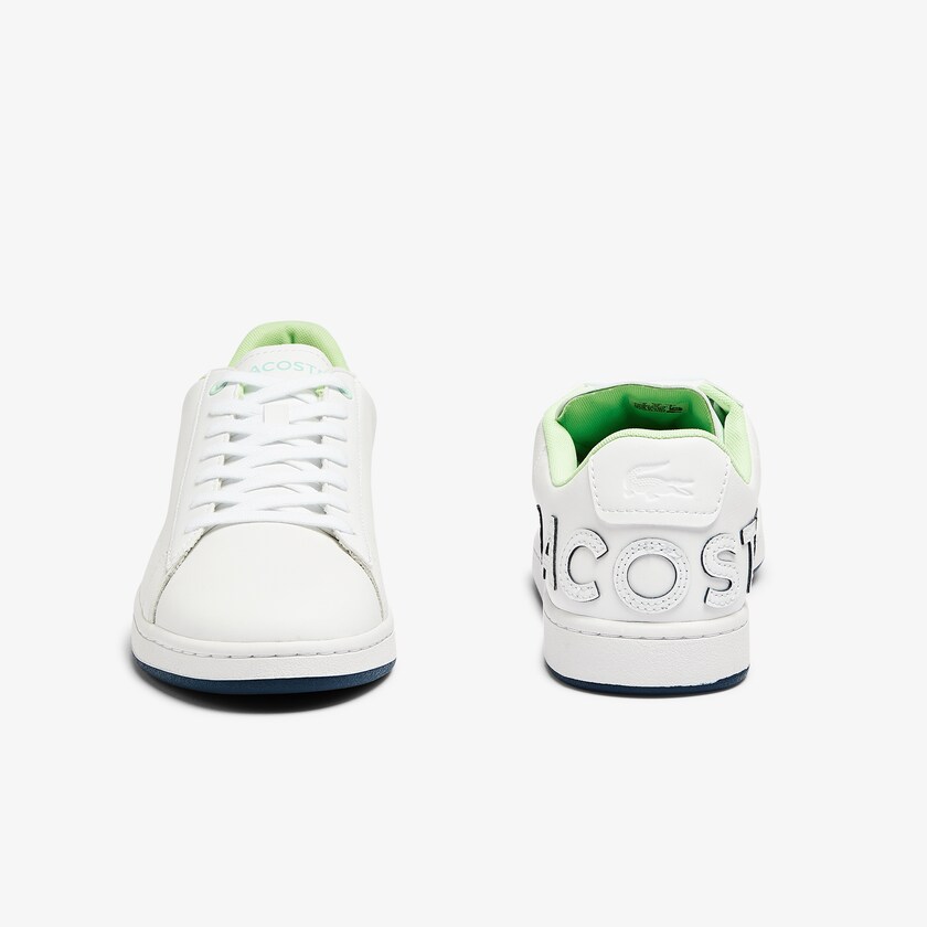 Tenis Lacoste Masculino Branco Azul Marinho Carnaby Evo Leather and Citrus Accent RO2-98059C8