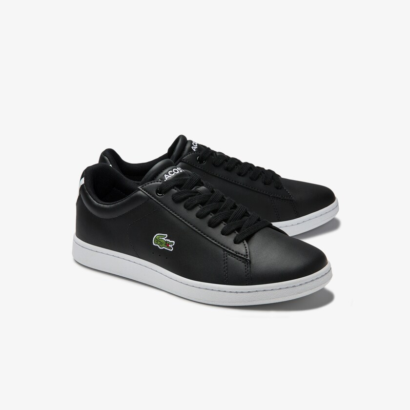 Tenis Lacoste Feminino Pretas Carnaby Evo Mesh-lined Leather XB3-34543I8
