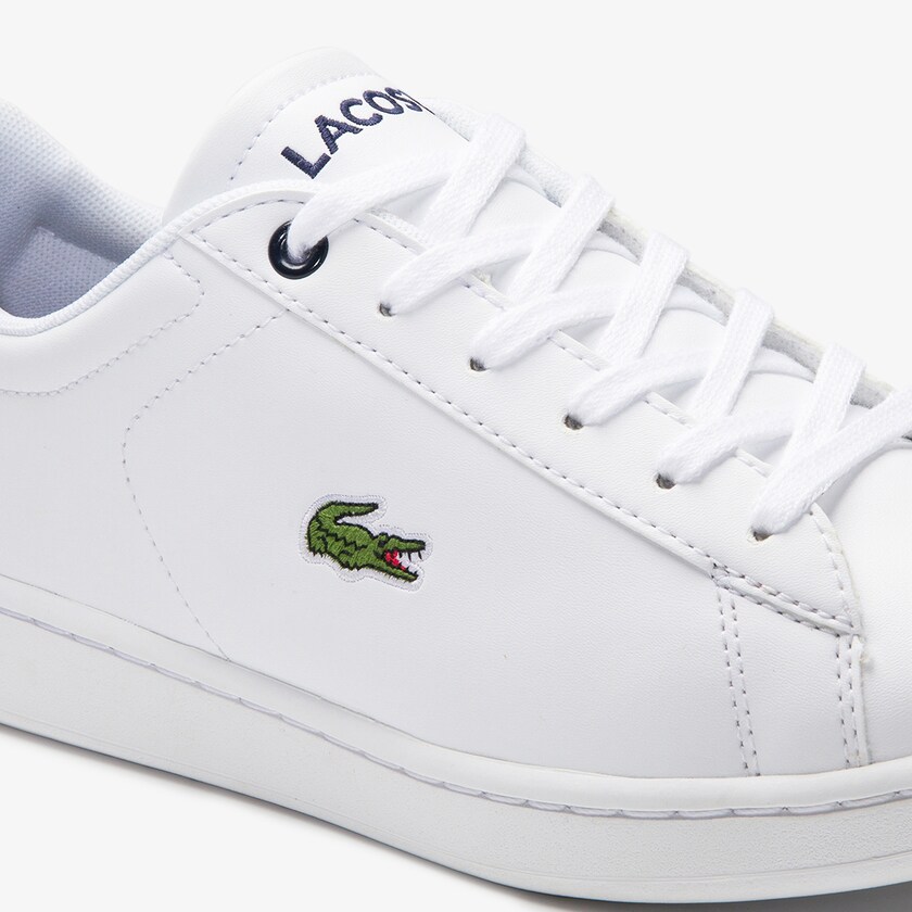 Tenis Lacoste Criança Branco Azul Marinho Carnaby Evo Mesh-lined Tonal Synthetic ZC8-82018V7