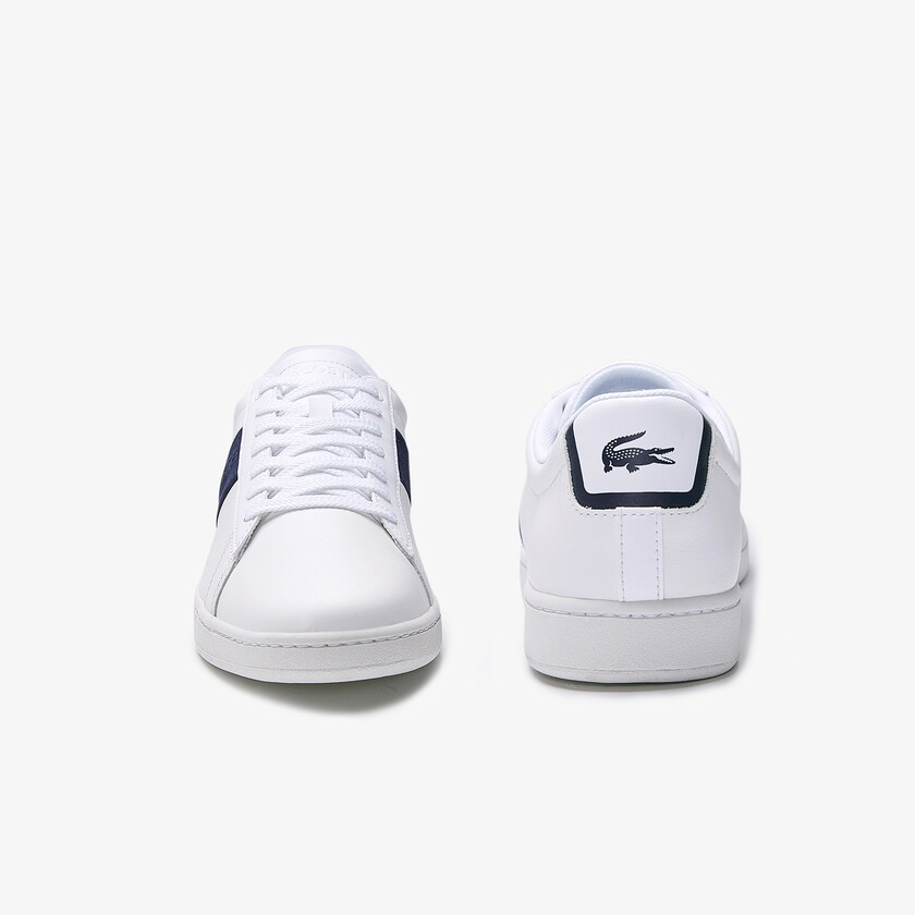 Tenis Lacoste Masculino Branco Azul Marinho Carnaby Evo Pigmented Leather GZ6-86058B1