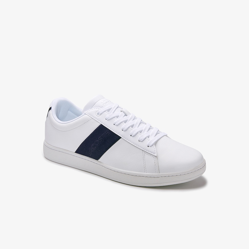 Tenis Lacoste Masculino Branco Azul Marinho Carnaby Evo Pigmented Leather GZ6-86058B1