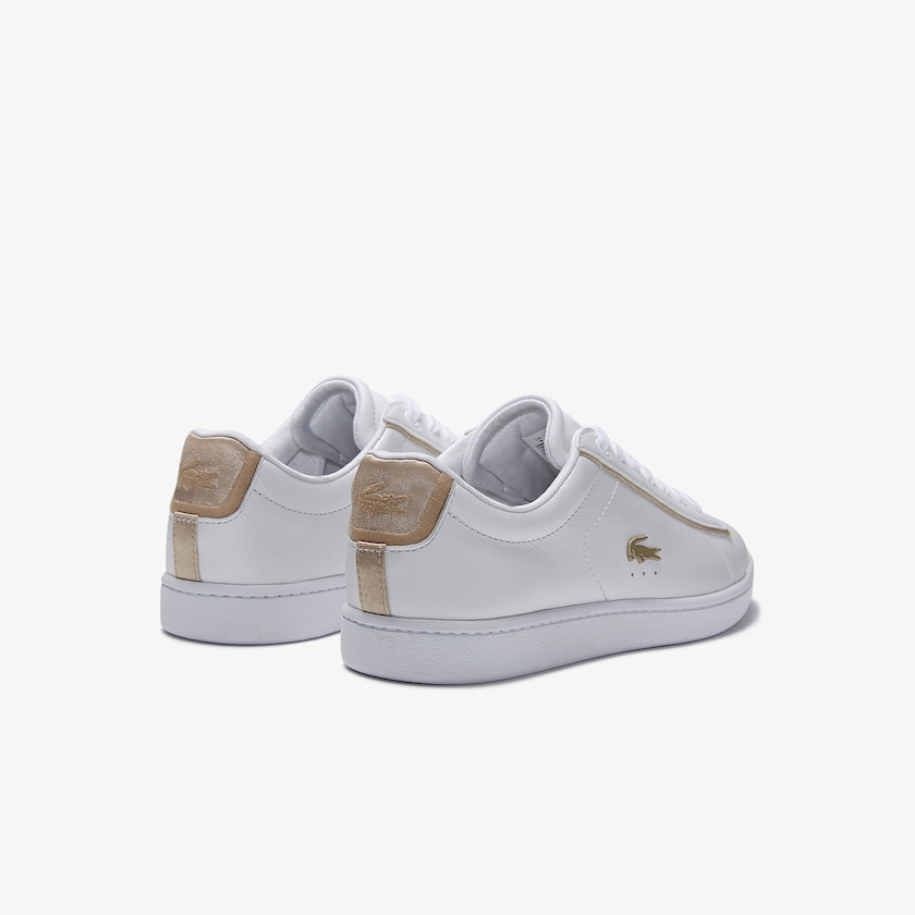 Tenis Lacoste Feminino Branco Carnaby Evo Satin and Leather VC7-16471A1