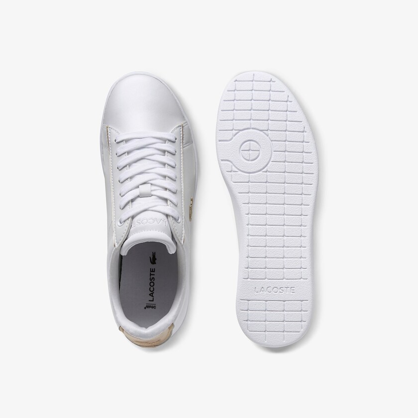 Tenis Lacoste Feminino Branco Carnaby Evo Satin and Leather VC7-16471A1