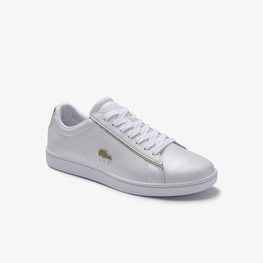Tenis Lacoste Feminino Branco Carnaby Evo Satin and Leather VC7-16471A1