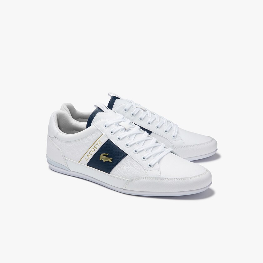 Tenis Lacoste Masculino Branco Branco Chaymon Leather and Carbon Fibre EG7-11271A4
