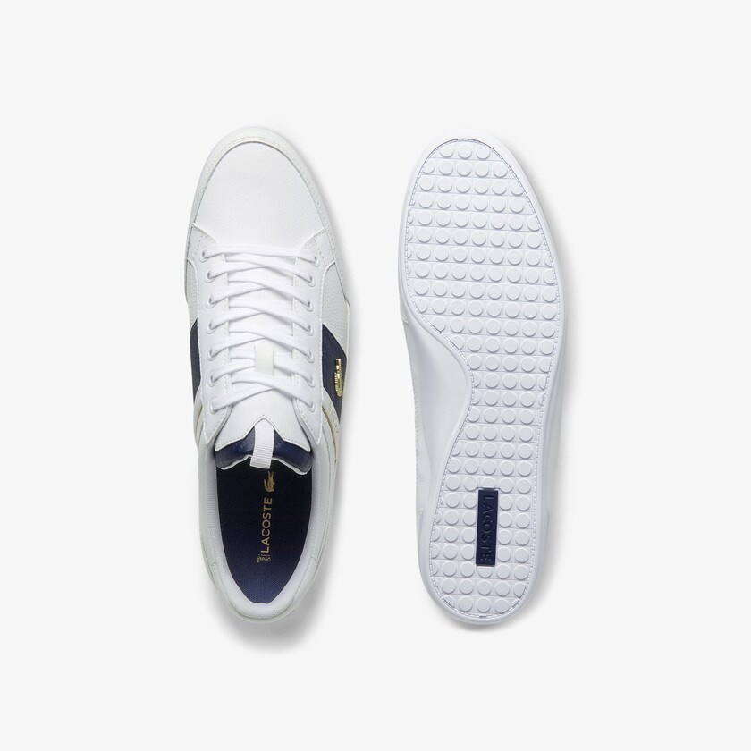 Tenis Lacoste Masculino Branco Branco Chaymon Leather and Carbon Fibre EG7-11271A4