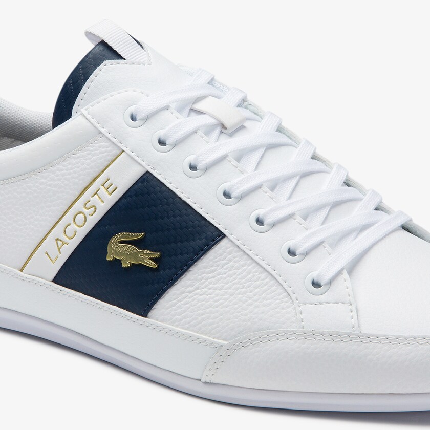 Tenis Lacoste Masculino Branco Branco Chaymon Leather and Carbon Fibre EG7-11271A4