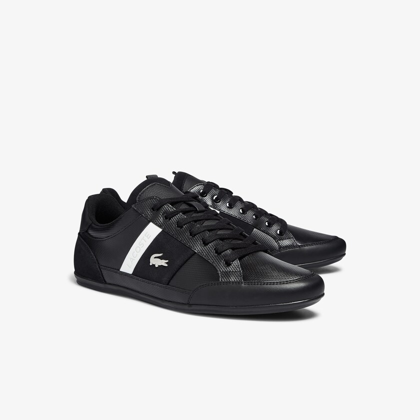 Tenis Lacoste Masculino Pretas Chaymon Leather and Suede NU3-09720M6