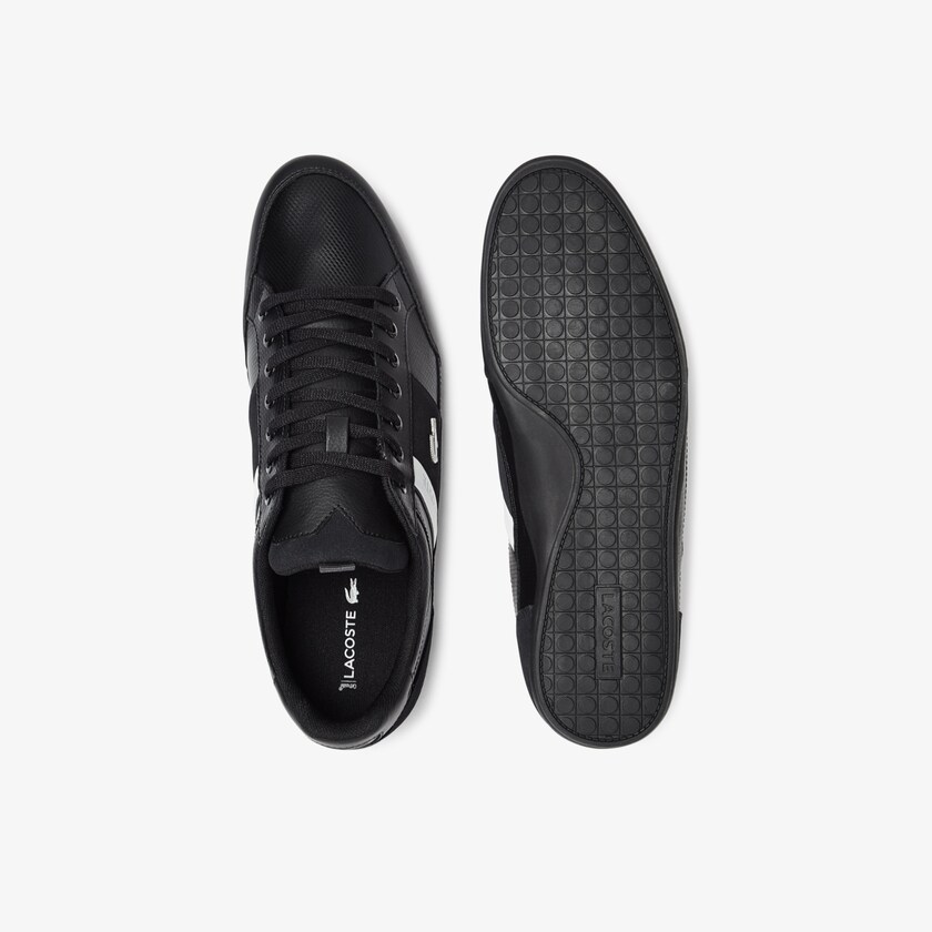 Tenis Lacoste Masculino Pretas Chaymon Leather and Suede NU3-09720M6