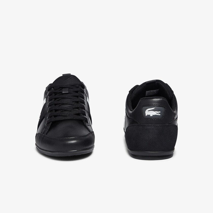 Tenis Lacoste Masculino Pretas Chaymon Leather and Suede NU3-09720M6