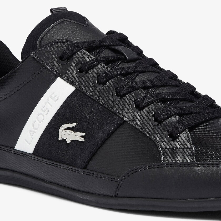 Tenis Lacoste Masculino Pretas Chaymon Leather and Suede NU3-09720M6