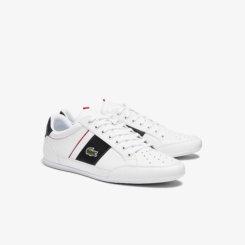 Tenis Lacoste Masculino Branco Cinzentas Escuro Chaymon Leather and Synthetic FZ6-55055Q5