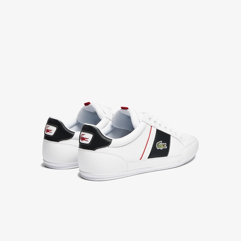 Tenis Lacoste Masculino Branco Cinzentas Escuro Chaymon Leather and Synthetic FZ6-55055Q5