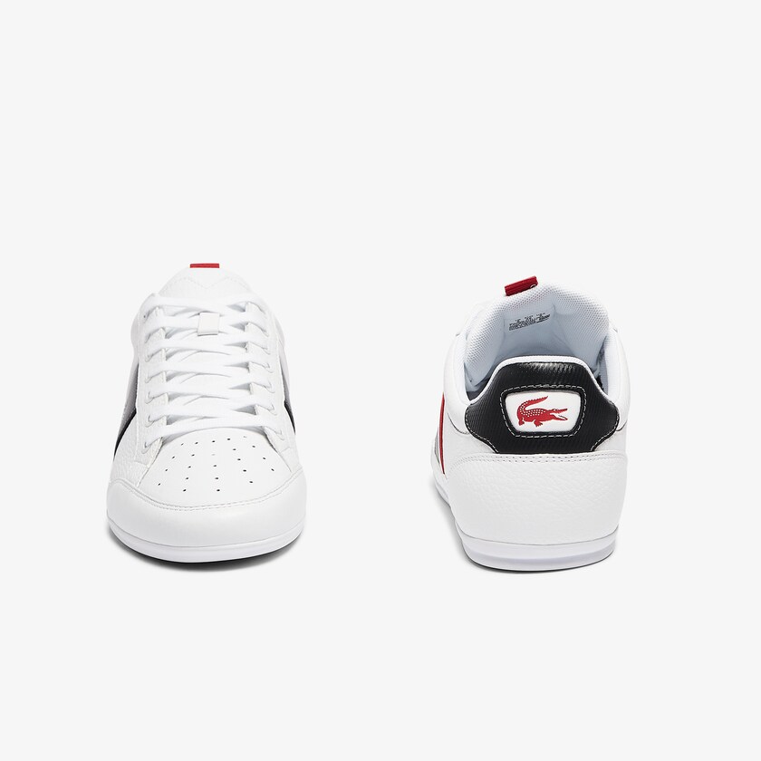 Tenis Lacoste Masculino Branco Cinzentas Escuro Chaymon Leather and Synthetic FZ6-55055Q5