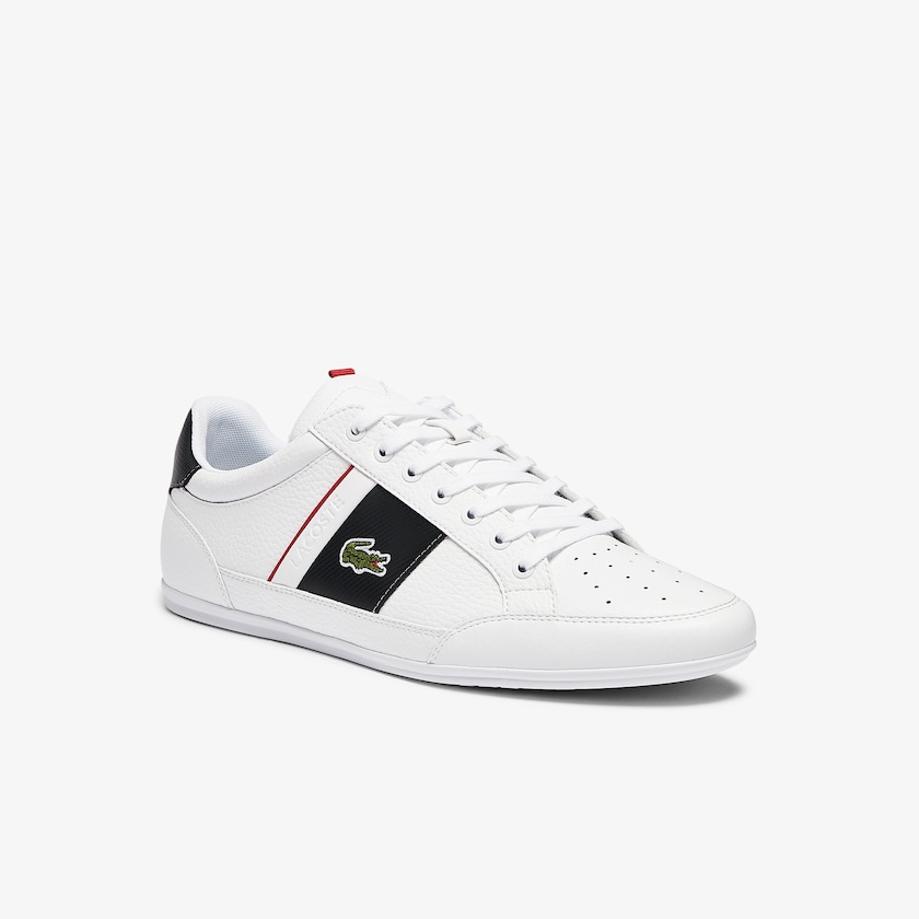 Tenis Lacoste Masculino Branco Cinzentas Escuro Chaymon Leather and Synthetic FZ6-55055Q5