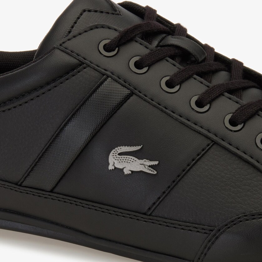 Tenis Lacoste Masculino Pretas Chaymon Nappa Leather XO7-63416J1