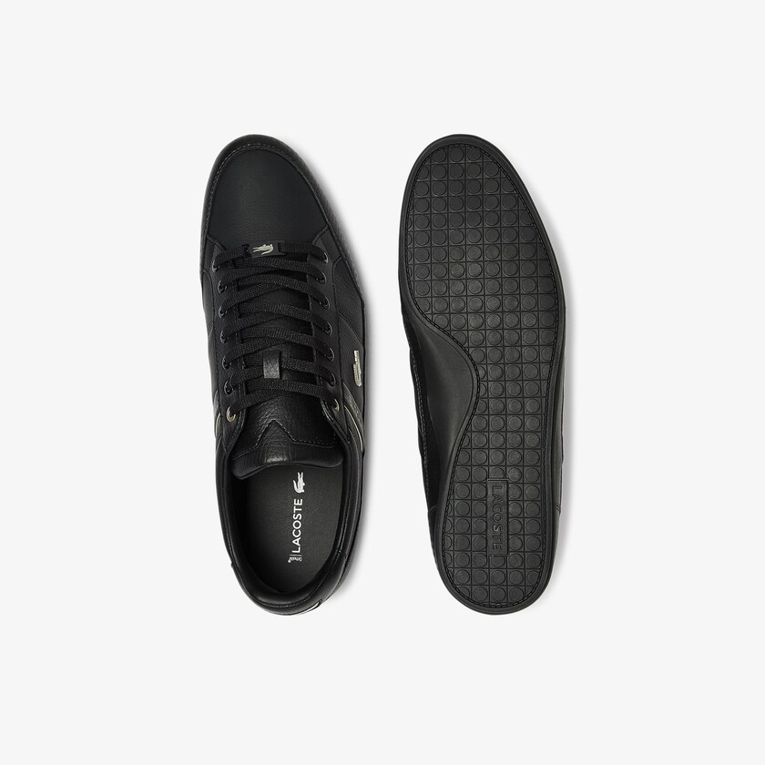 Tenis Lacoste Masculino Pretas Chaymon Synthetic and Leather IF2-70787U4