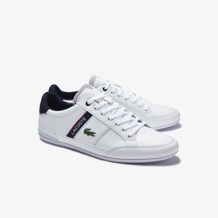 Tenis Lacoste Masculino Branco Bege Chaymon Textile and Synthetic WW1-57745T5