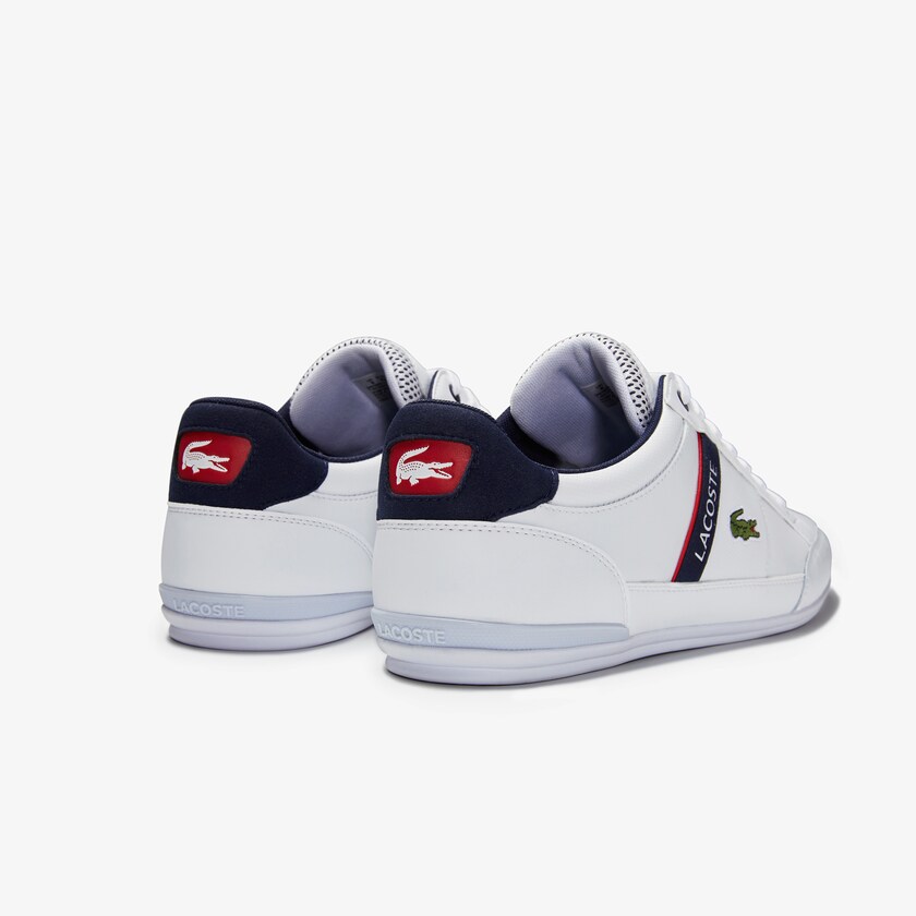 Tenis Lacoste Masculino Branco Bege Chaymon Textile and Synthetic WW1-57745T5