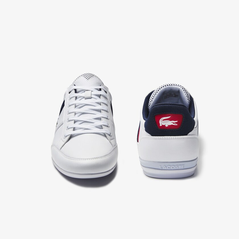 Tenis Lacoste Masculino Branco Bege Chaymon Textile and Synthetic WW1-57745T5