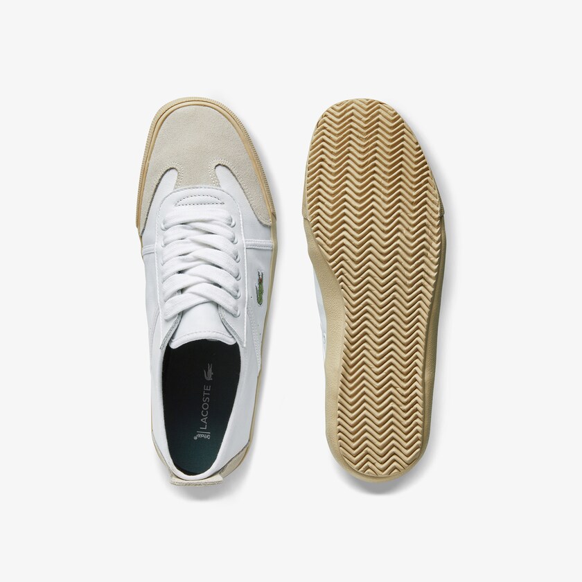 Tenis Lacoste Feminino Branco Cinzentas Contest Leather and Suede CR7-49304Q5