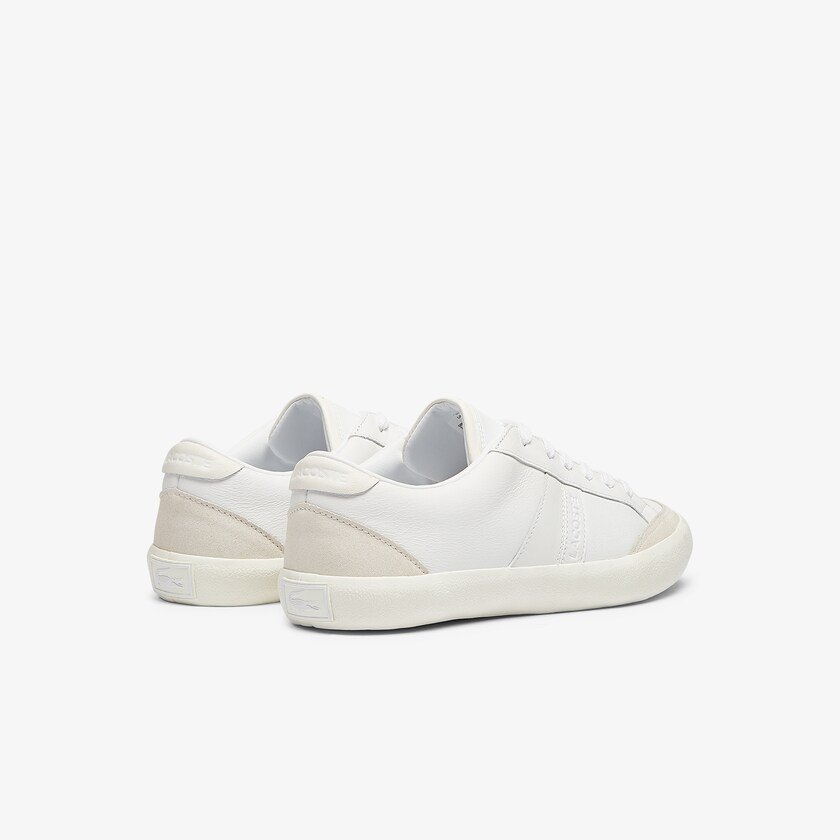Tenis Lacoste Feminino Branco Cinzentas Coupole Leather Textured TC1-73847R6