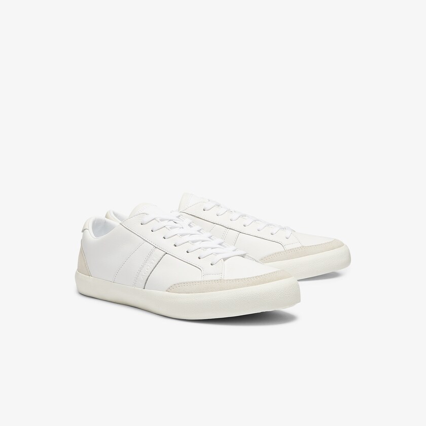 Tenis Lacoste Masculino Branco Cinzentas Coupole Leather and Suede AZ5-89318O3