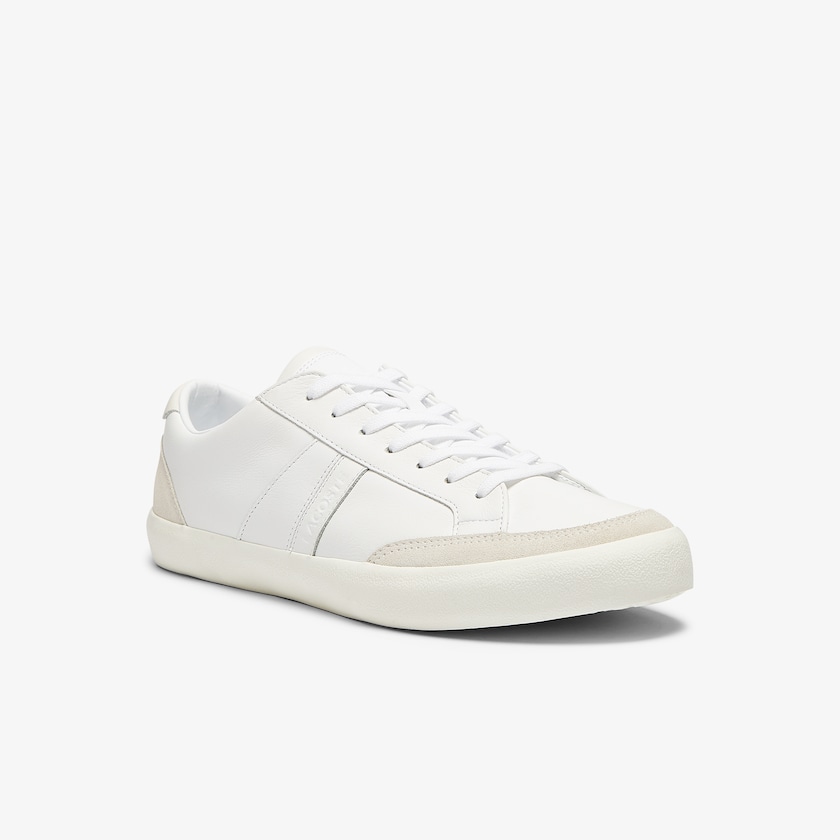 Tenis Lacoste Masculino Branco Cinzentas Coupole Leather and Suede AZ5-89318O3