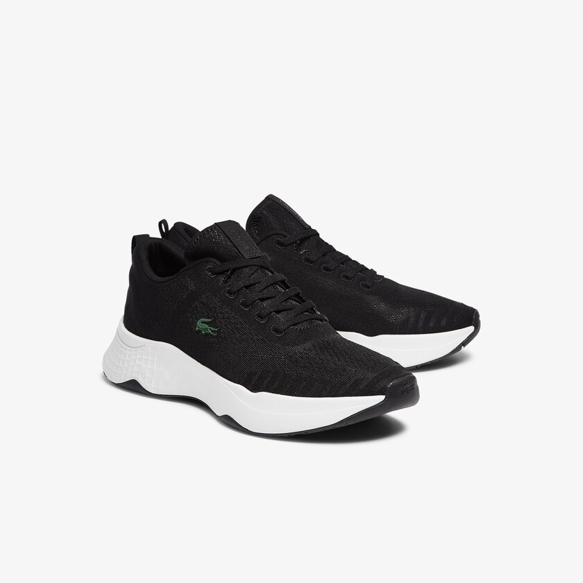 Tenis Lacoste Masculino Pretas Branco Court-Drive Fly Textile CB4-10841N8