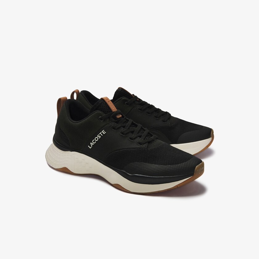 Tenis Lacoste Masculino Pretas Branco Court-Drive Plus Colourblock Textile CZ3-38273H6