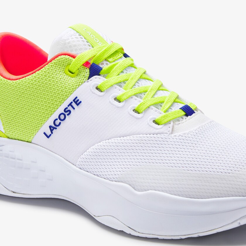 Tenis Lacoste Feminino Branco Luz Verdes Court-Drive Plus Textile SB4-83058E1
