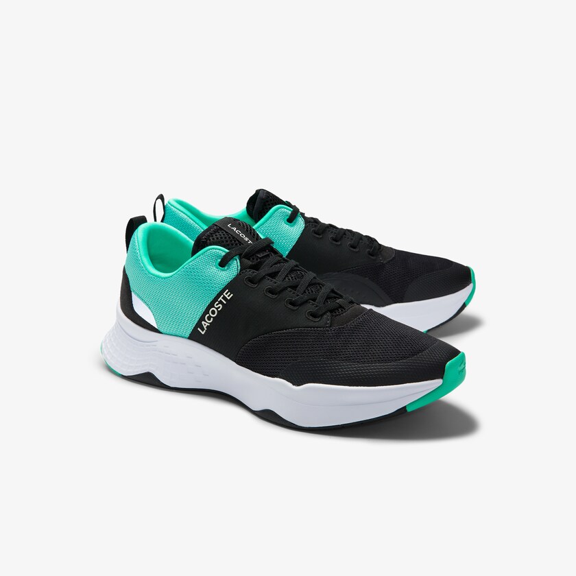 Tenis Lacoste Masculino Pretas Turquesa Court-Drive Plus Textile QS5-15261K1