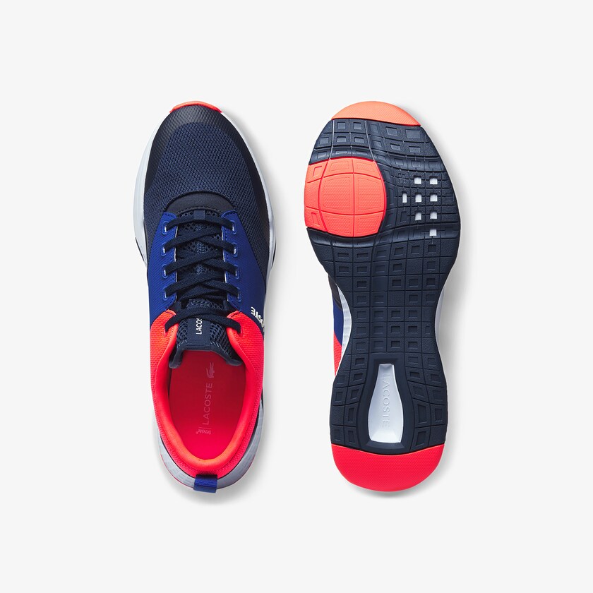 Tenis Lacoste Masculino Azul Marinho Rosa Court-Drive Plus Textile XU7-30213Q3