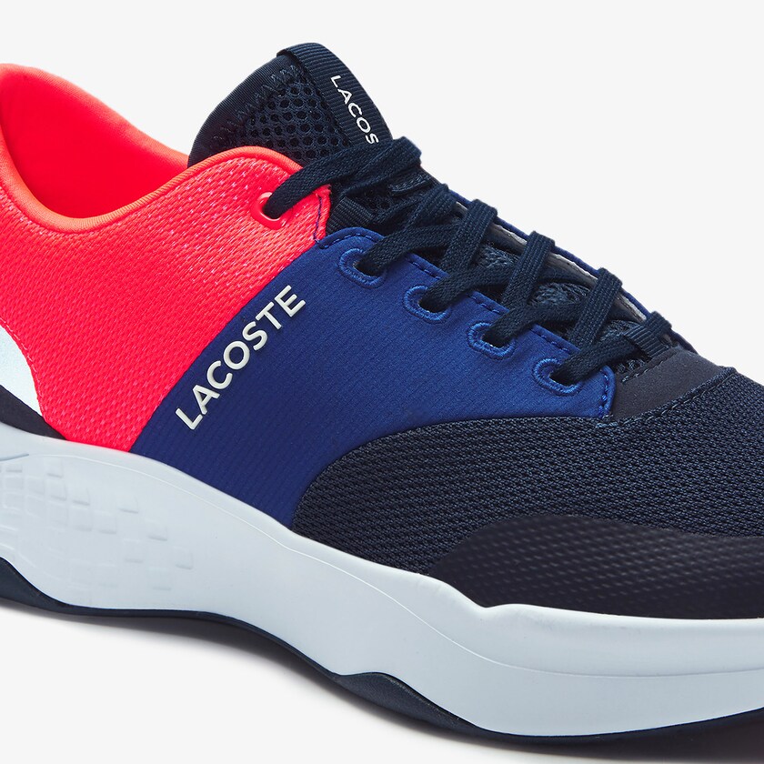 Tenis Lacoste Masculino Azul Marinho Rosa Court-Drive Plus Textile XU7-30213Q3