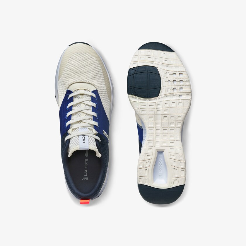 Tenis Lacoste Masculino Branco Azul Marinho Court-Drive Plus Textile ID3-35253D2