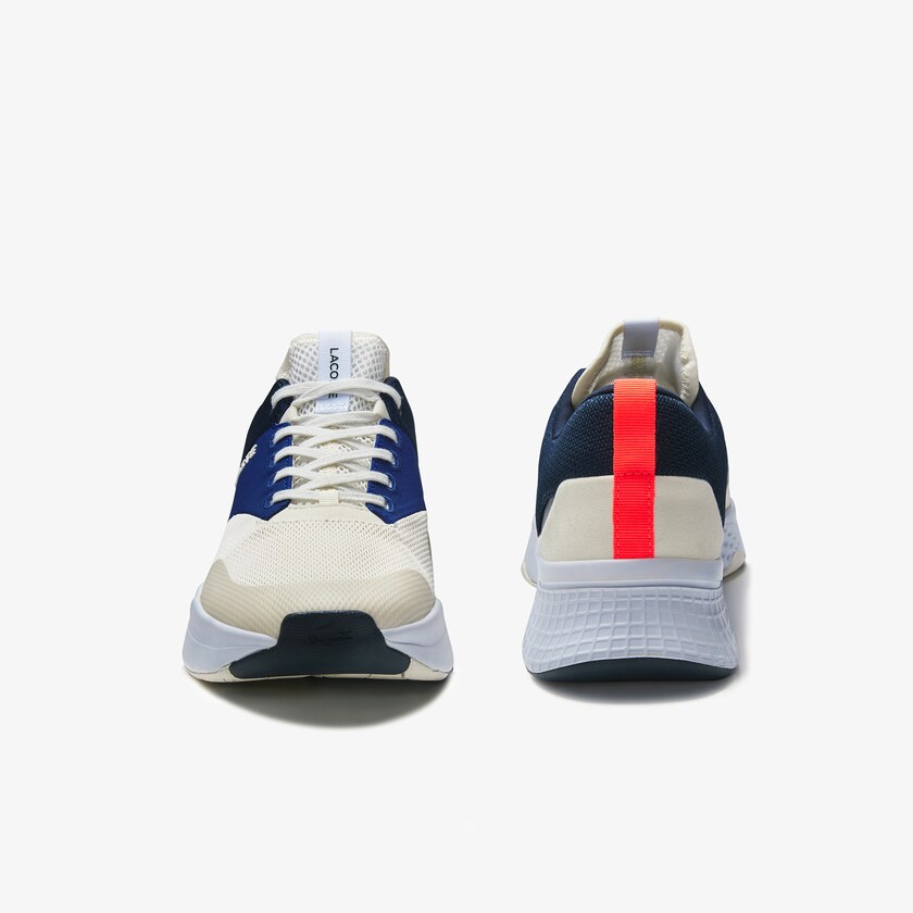 Tenis Lacoste Masculino Branco Azul Marinho Court-Drive Plus Textile ID3-35253D2