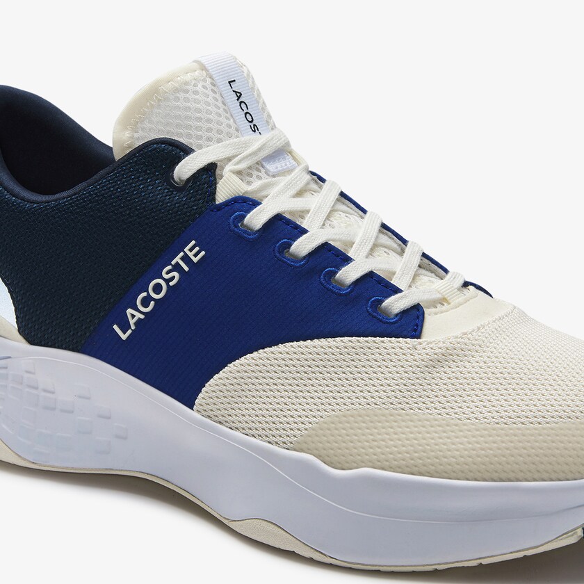 Tenis Lacoste Masculino Branco Azul Marinho Court-Drive Plus Textile ID3-35253D2
