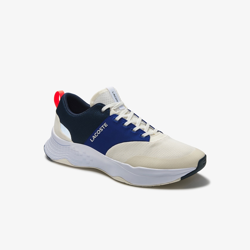 Tenis Lacoste Masculino Branco Azul Marinho Court-Drive Plus Textile ID3-35253D2