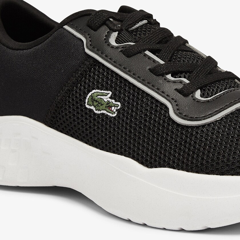 Tenis Lacoste Criança Pretas Cinzentas Court-Drive Textile Air Mesh MF4-20242L5