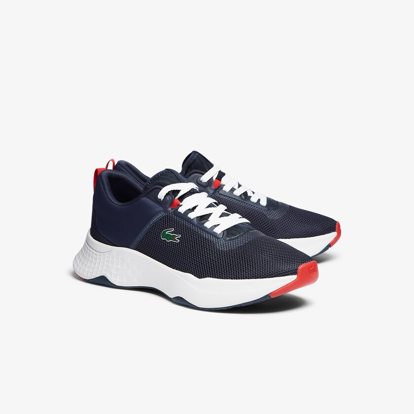 Tenis Lacoste Masculino Azul Marinho Branco Court-Drive Textile QP2-06710C5