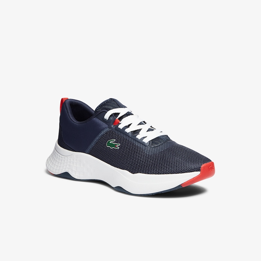 Tenis Lacoste Masculino Azul Marinho Branco Court-Drive Textile QP2-06710C5