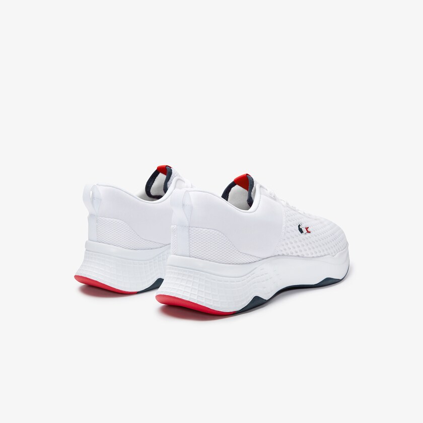 Tenis Lacoste Masculino Branco Azul Marinho Vermelhas Court-Drive Textured Textile EN3-22302G0