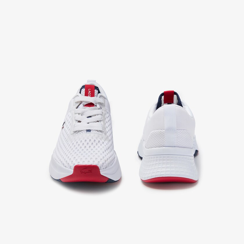 Tenis Lacoste Feminino Branco Azul Marinho Vermelhas Court-Drive Tricolour Textile RW9-71837W8