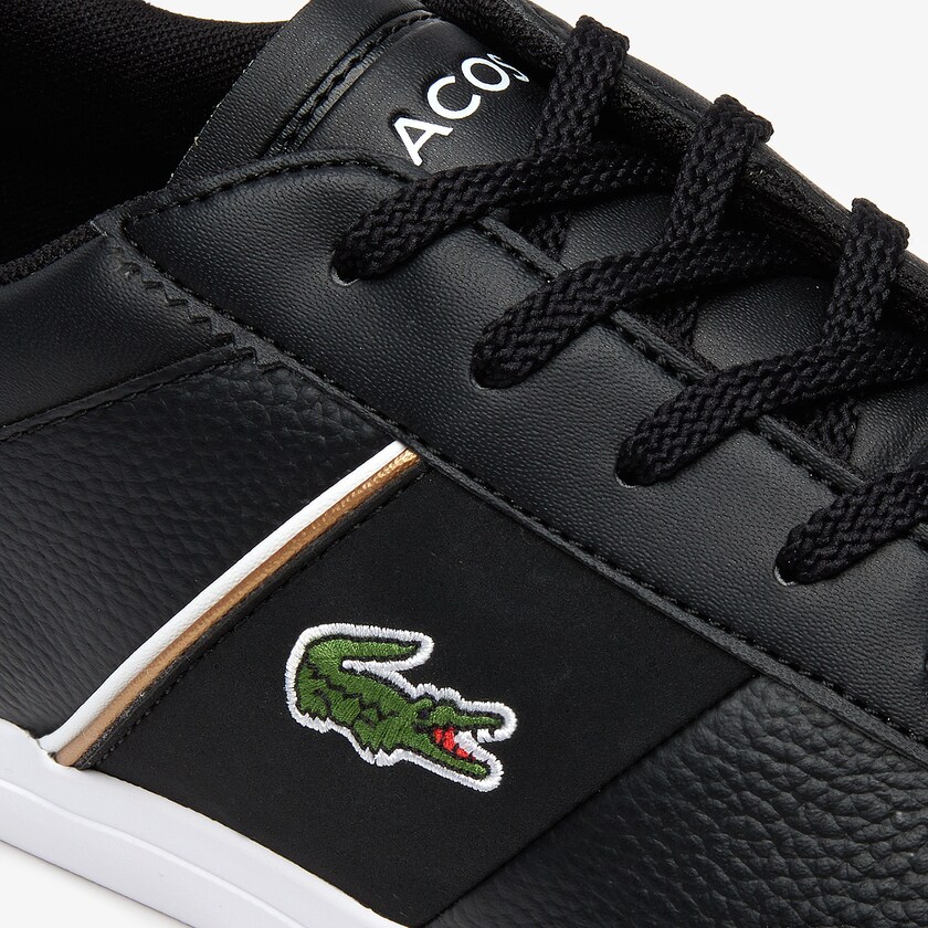 Tenis Lacoste Masculino Pretas Branco Court-Master Tumbled Leather AS1-39793R1