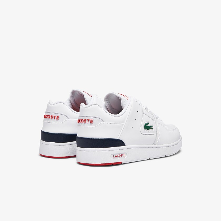 Tenis Lacoste Masculino Branco Bege Court Cage Leather ZU5-98699Z2